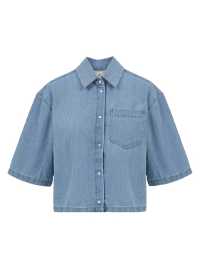 ΓΥΝΑΙΚΕΙΟ ΚΟΝΤΟΜΑΝΙΚΟ DENIM ΠΟΥΚΑΜΙΣΟ KODIAK | Μπλε Ανοιχτό M