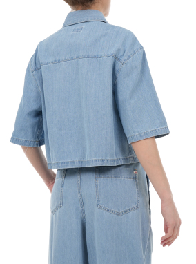 ΓΥΝΑΙΚΕΙΟ ΚΟΝΤΟΜΑΝΙΚΟ DENIM ΠΟΥΚΑΜΙΣΟ KODIAK | Μπλε Ανοιχτό M