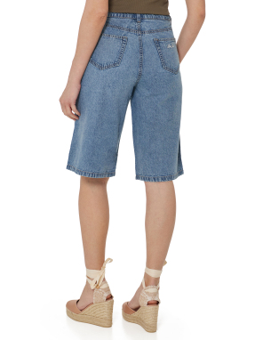 ΓΥΝΑΙΚΕΙΑ DENIM ΒΕΡΜΟΥΔΑ ΜΕ ΚΕΝΤΗΜΑΤΑ | Μπλε 29