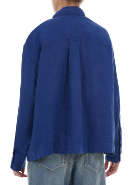 ΓΥΝΑΙΚΕΙΟ ΛΙΝΟ ΠΟΥΚΑΜΙΣΟ | Μπλε M