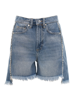 ΓΥΝΑΙΚΕΙΟ DENIM SHORTS FRANKIE STUD | Μπλε 27