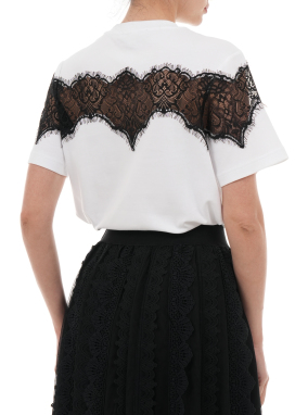 ΓΥΝΑΙΚΕΙΟ T-SHIRT LISA LACE | Λευκό M