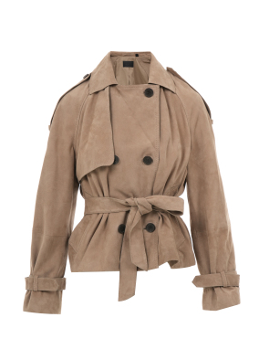 ΓΥΝΑΙΚΕΙΟ ΠΑΛΤΟ CROPPED REED | Μπεζ XS