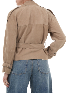 ΓΥΝΑΙΚΕΙΟ ΠΑΛΤΟ CROPPED REED | Μπεζ XS