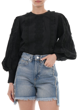 ΓΥΝΑΙΚΕΙΟ ΤΟΠ HART EMB | Μαύρο UK 8