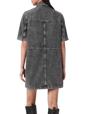 ΜΙΝΙ DENIM ΦΟΡΕΜΑ ROCK | Γκρι UK 8
