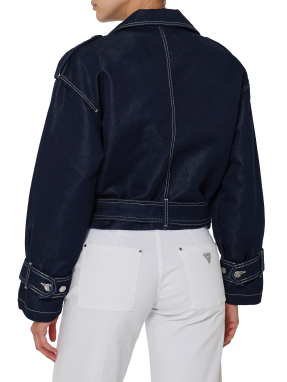 ΓΥΝΑΙΚΕΙΟ BIKER JACKET | Μπλε Σκούρο S