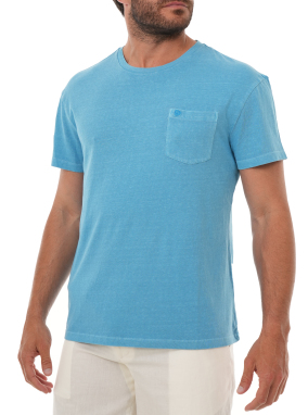ΑΝΔΡΙΚΟ T-SHIRT ΜΕ ΤΣΕΠΗ | Μπλε XL