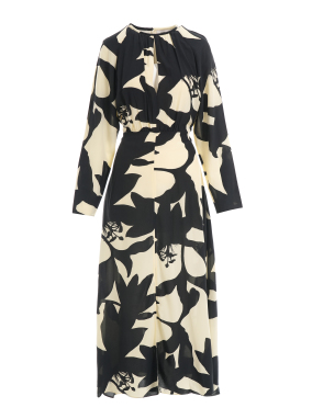 ΜΑΞΙ FLORAL ΦΟΡΕΜΑ | Μαύρο S