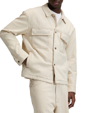 ΑΝΔΡΙΚΟ JACKET JACQUARD | Εκρού XL