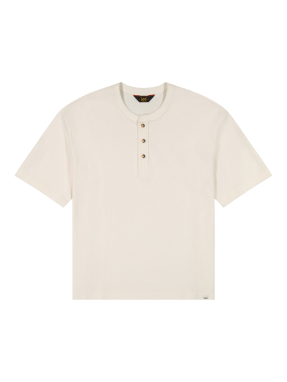 ΑΝΔΡΙΚΟ T-SHIRT HENLEY | Λευκό L