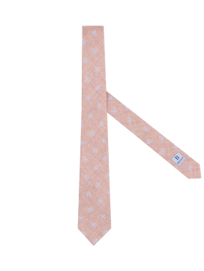 ΑΝΔΡΙΚΗ ΜΕΤΑΞΩΤΗ ΓΡΑΒΑΤΑ | Ροζ ONE SIZE