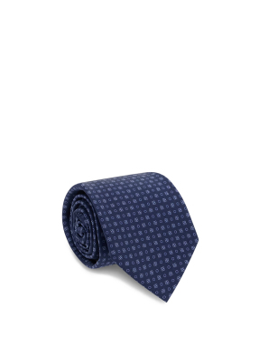 ΑΝΔΡΙΚΗ ΜΕΤΑΞΩΤΗ ΓΡΑΒΑΤΑ | Μπλε Σκούρο ONE SIZE