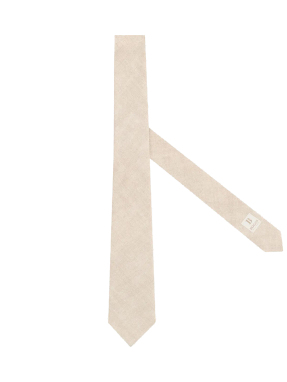 ΑΝΔΡΙΚΗ ΜΕΤΑΞΩΤΗ ΓΡΑΒΑΤΑ | Μπεζ Ανοιχτό ONE SIZE