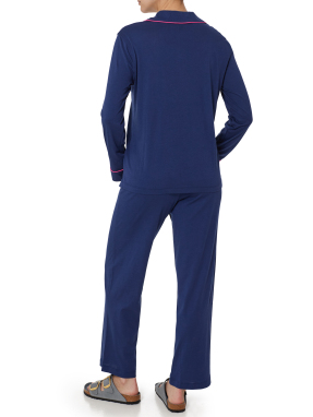ΓΥΝΑΙΚΕΙΟ ΣΕΤ ΠΙΤΖΑΜΕΣ | Μπλε Σκούρο S