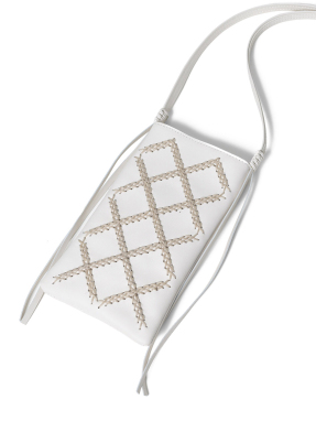 ΓΥΝΑΙΚΕΙΑ ΔΕΡΜΑΤΙΝΗ ΤΣΑΝΤΑ ΧΙΑΣΤΙ CROSS POCKET | Λευκό