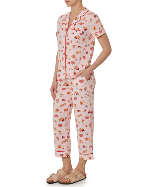 ΓΥΝΑΙΚΕΙΟ ΣΕΤ ΠΙΤΖΑΜΕΣ | Ροζ Ανοιχτό XS