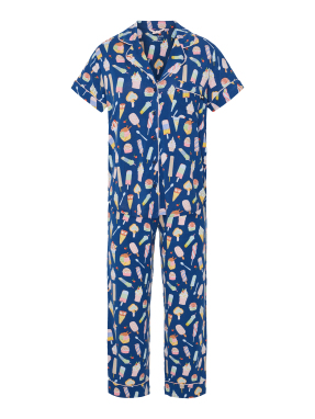 ΓΥΝΑΙΚΕΙΟ ΣΕΤ ΠΙΤΖΑΜΕΣ | Μπλε XS