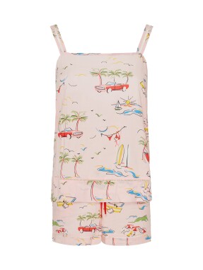 ΓΥΝΑΙΚΕΙΟ ΣΕΤ ΠΙΤΖΑΜΕΣ | Ροζ Ανοιχτό XL