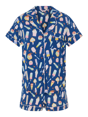 ΓΥΝΑΙΚΕΙΟ ΣΕΤ ΠΙΤΖΑΜΕΣ | Μπλε XS