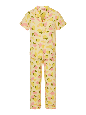 ΓΥΝΑΙΚΕΙΟ ΣΕΤ ΠΙΤΖΑΜΕΣ | Κίτρινο XS