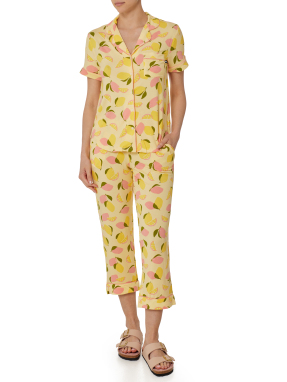 ΓΥΝΑΙΚΕΙΟ ΣΕΤ ΠΙΤΖΑΜΕΣ | Κίτρινο XS