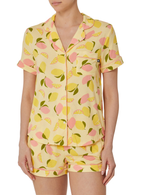 ΓΥΝΑΙΚΕΙΟ ΣΕΤ ΠΙΤΖΑΜΕΣ | Κίτρινο XS