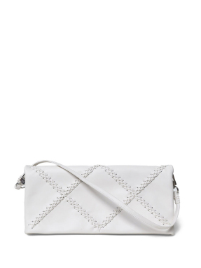 ΓΥΝΑΙΚΕΙΟ ΔΕΡΜΑΤΙΝΟ CLUTCH FOLDED | Λευκό
