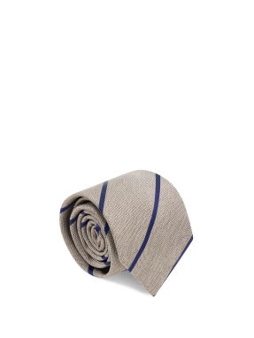 ΑΝΔΡΙΚΗ ΜΕΤΑΞΩΤΗ ΓΡΑΒΑΤΑ | Καφέ Ανοιχτό ONE SIZE