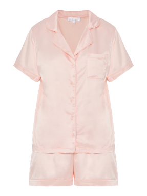 ΓΥΝΑΙΚΕΙΟ SATIN ΣΕΤ ΠΙΤΖΑΜΕΣ | Ροζ M