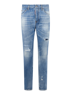 ΑΝΔΡΙΚΟ DENIM ΠΑΝΤΕΛΟΝΙ LIGHT WASH TEDDY | Μπλε Σκούρο IT 52