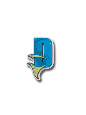 JIBBITZ™ CHARMS DISNEY CHARACTER LETTER D | Πολύχρωμο UNIQUE ONE SIZE