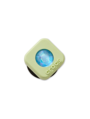 JIBBITZ™ CHARMS GREEN PVC SQUARE SMT GEM | Πολύχρωμο UNIQUE ONE SIZE