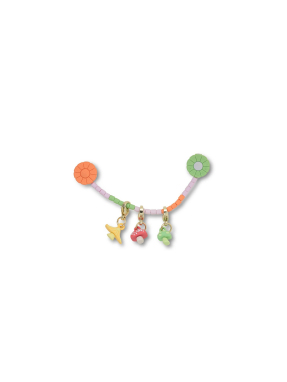 JIBBITZ™ CHARMS PASTEL FLORAL MUSHROOM CHAIN | Πολύχρωμο UNIQUE ONE SIZE