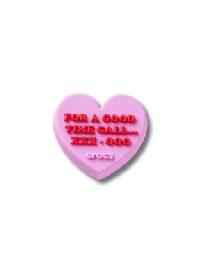 JIBBITZ™ CHARMS CALL FOR A GOOD TIME HEART | Ροζ UNIQUE ONE SIZE