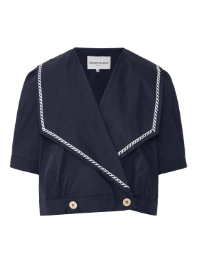 ΓΥΝΑΙΚΕΙΟ ΠΟΥΚΑΜΙΣΟ DESIS | Μπλε NAVY BLUE - WHITE M