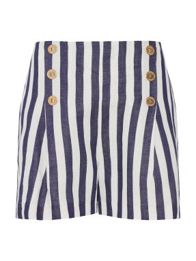 ΓΥΝΑΙΚΕΙΟ ΨΗΛΟΜΕΣΟ SHORTS SAILOR | Μπλε NAVY BLUE - OFF WH S