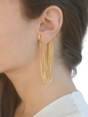 ΓΥΝΑΙΚΕΙΟ ΣΚΟΥΛΑΡΙΚΙ EAR CUFF | Χρυσό ONE SIZE