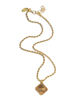S' AGAPO SHORT CHAIN NECKLACE: GOLD PLAT | Χρυσό ONE SIZE