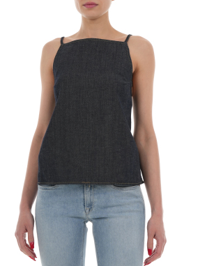 ΓΥΝΑΙΚΕΙΟ ΤΟΠ ΜΕ ΑΝΟΙΧΤΗ ΠΛΑΤΗ | Μπλε Σκούρο XS