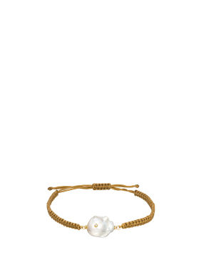 ΓΥΝΑΙΚΕΙΟ ΒΡΑΧΙΟΛΙ PEARL DIAMOND MACRAME | Λευκό ONE SIZE