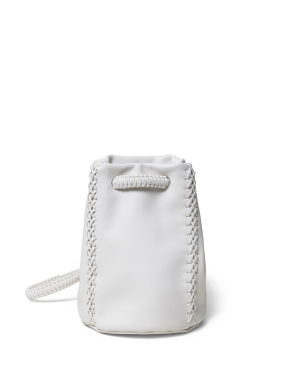 ΓΥΝΑΙΚΕΙΑ ΔΕΡΜΑΤΙΝΗ ΤΣΑΝΤΑ POUCH | Λευκό