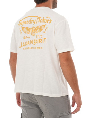 ΑΝΔΡΙΚΟ T-SHIRT HERITAGE BIKER | Λευκό L
