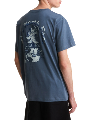ΑΝΔΡΙΚΟ T-SHIRT RETRO EARTH RELAXED GRAPHIC | Γκρι Σκούρο 0U3 S