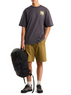 ΑΝΔΡΙΚΟ T-SHIRT SUN OVERSIZED GRAPHIC | Γκρι Σκούρο S