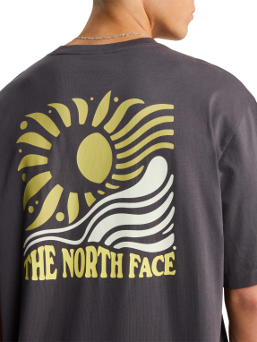 ΑΝΔΡΙΚΟ T-SHIRT SUN OVERSIZED GRAPHIC | Γκρι Σκούρο S