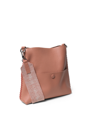 ΓΥΝΑΙΚΕΙΑ ΔΕΡΜΑΤΙΝΗ ΤΣΑΝΤΑ ΧΙΣΤΙ SLIM MESSENGER | Καφέ