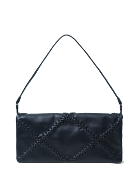 ΓΥΝΑΙΚΕΙΟ ΔΕΡΜΑΤΙΝΟ CLUTCH FOLDED | Μαύρο