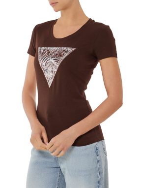 ΓΥΝΑΙΚΕΙΟ T-SHIRT | Καφέ Σκούρο S