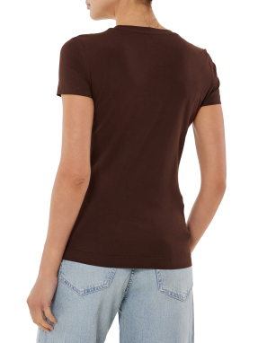 ΓΥΝΑΙΚΕΙΟ T-SHIRT | Καφέ Σκούρο S